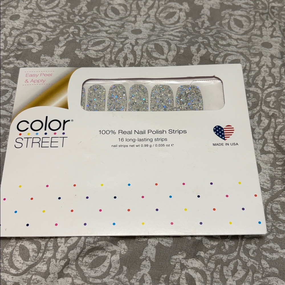 New Color Street “Shangri-La” Heavily Encrusted Holographic Glitter Nail Strips